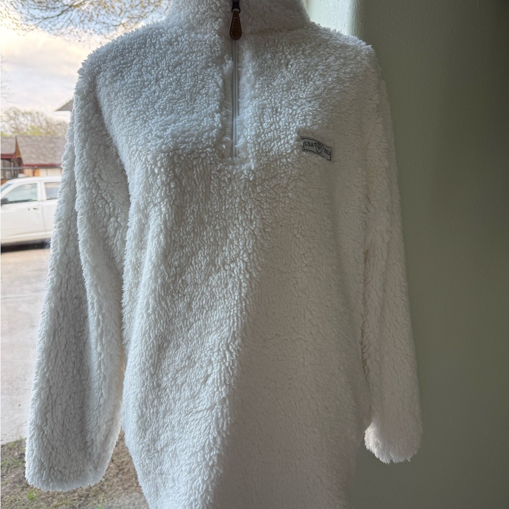 Black And Gray Patterned Pullover - image 6